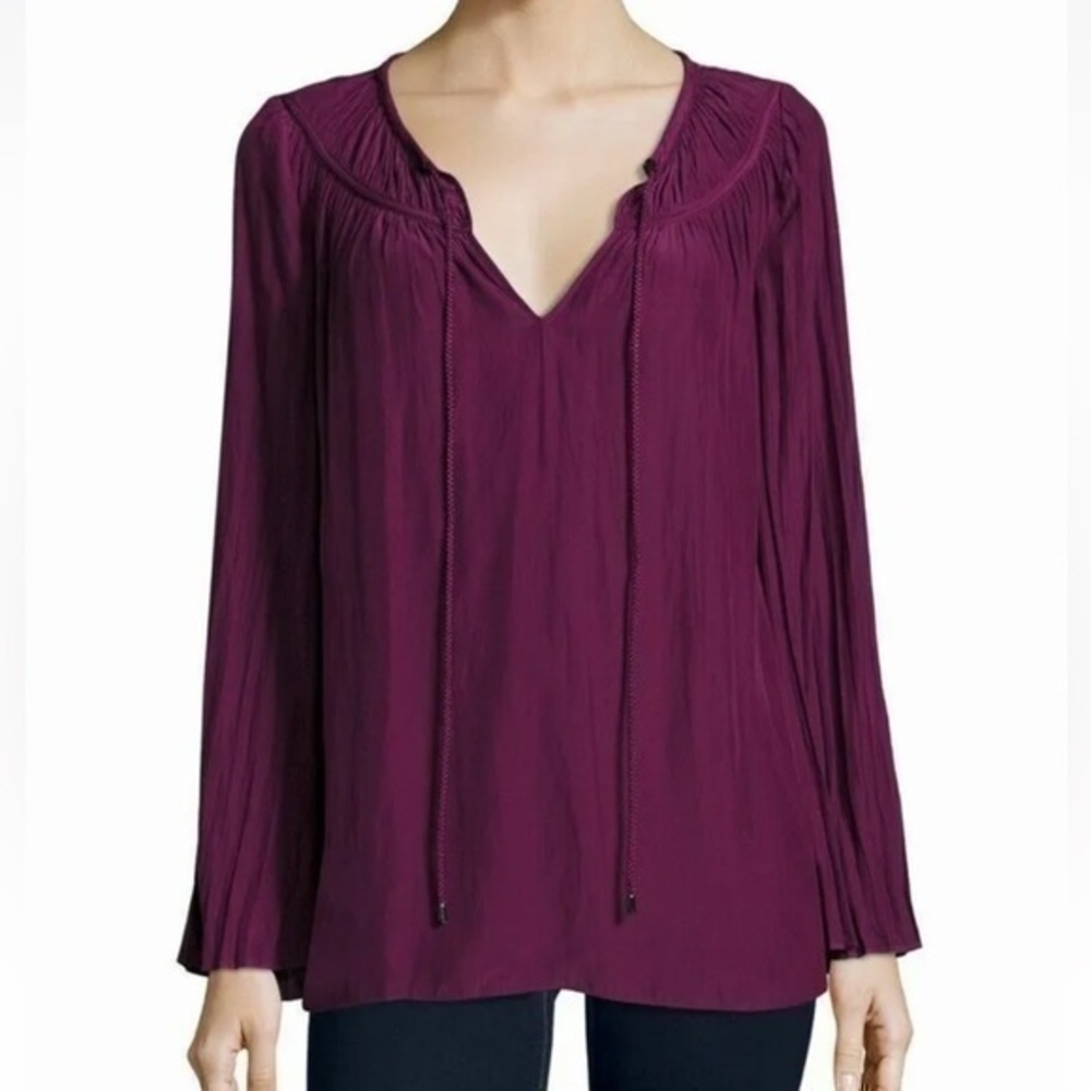 Ramy Brook Amelia Long Sleeve Peasant Top